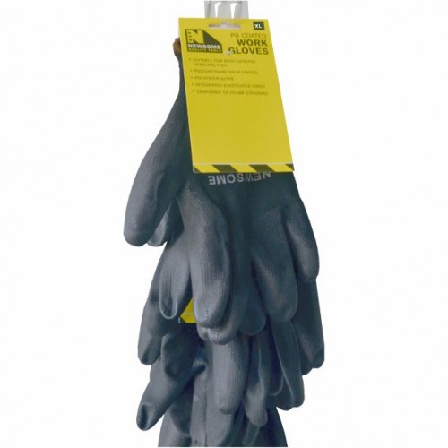 Clip Strip of Extra Large PU Coated Gloves