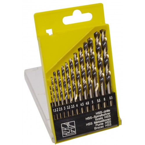 13pc HSS Drill Set (1.5mm-6.5mm)